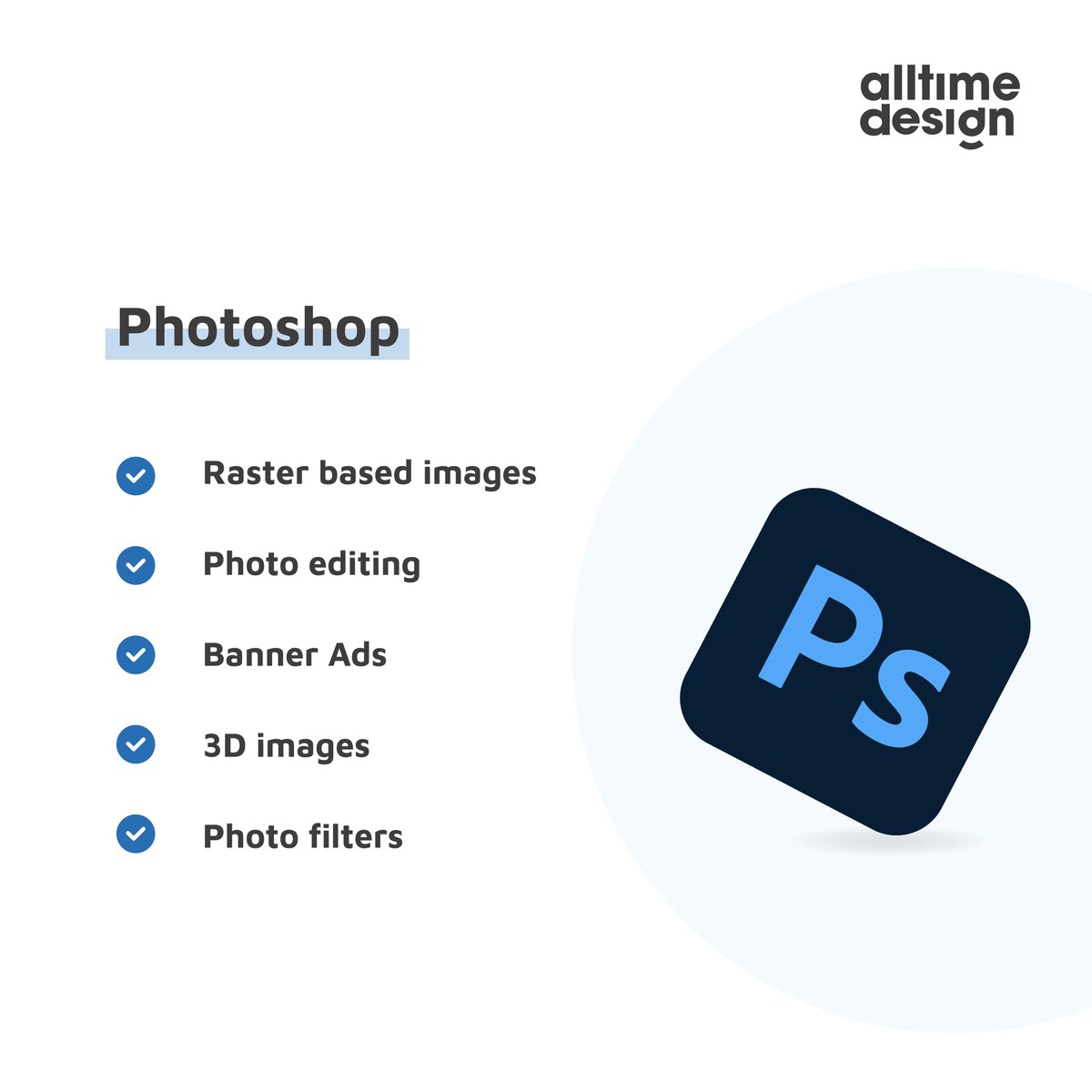 AllTime_Design's tweet photo. ๐ค Did you know ?
Designer doesn't use a single platform for all their designs.
Check out which design platform designers at ATD and across the globe use for what purpose.
#alltimedesign #graphicdesigner #design #photoshop #illustrator #indesign #designplatforms #designers https://t.co/oHJ6mSCxky