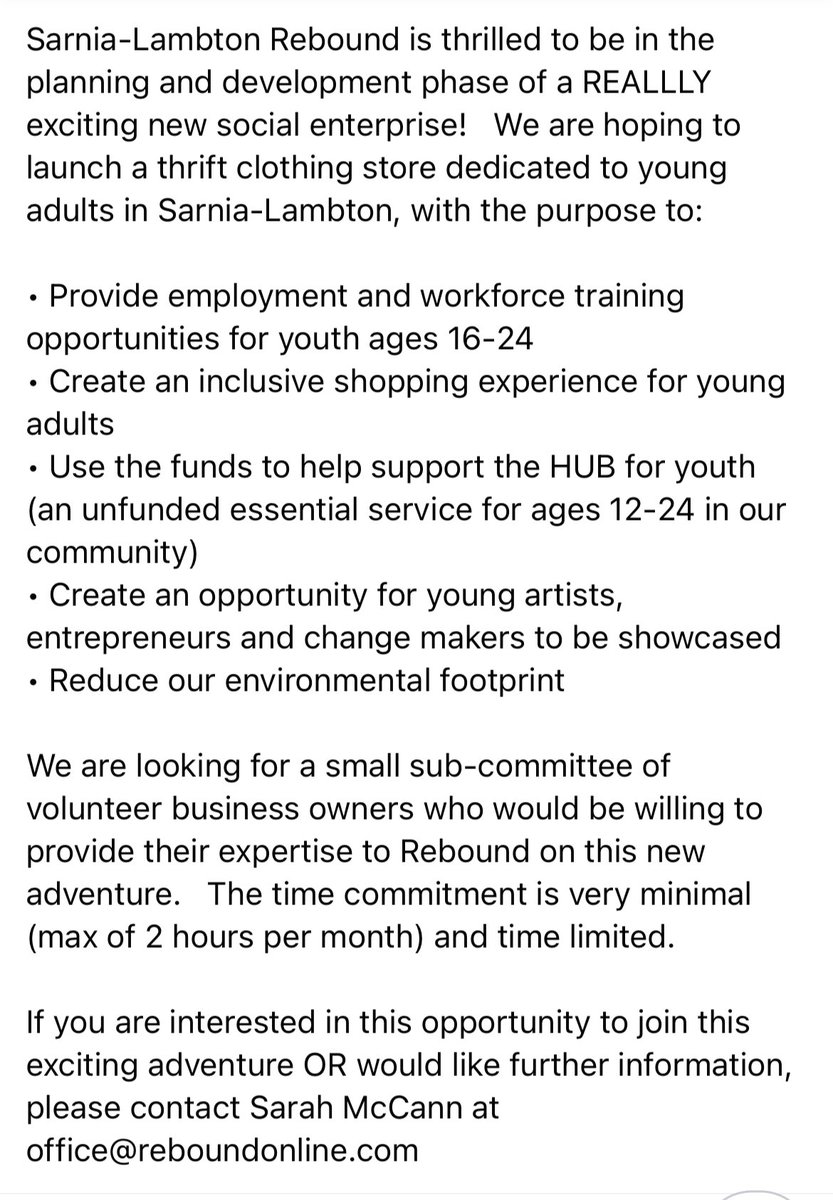 Calling all business owners!  We are looking for you 👇 #business #sarnia #Lambon #youthemployment #youthdevelopment #community #Collaboration #socialenterprise