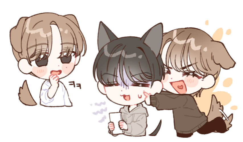 SEOLGIBERRY's tweet photo. 🐶 세계 강아지의 날이래서 ~ 멍멍즈 🐶

#TXTfanart #멍멍즈 #BEOMGYU #범규 #SOOBIN #수빈 #HUENINGKAI #휴닝카이 https://t.co/KbAswHI1fh