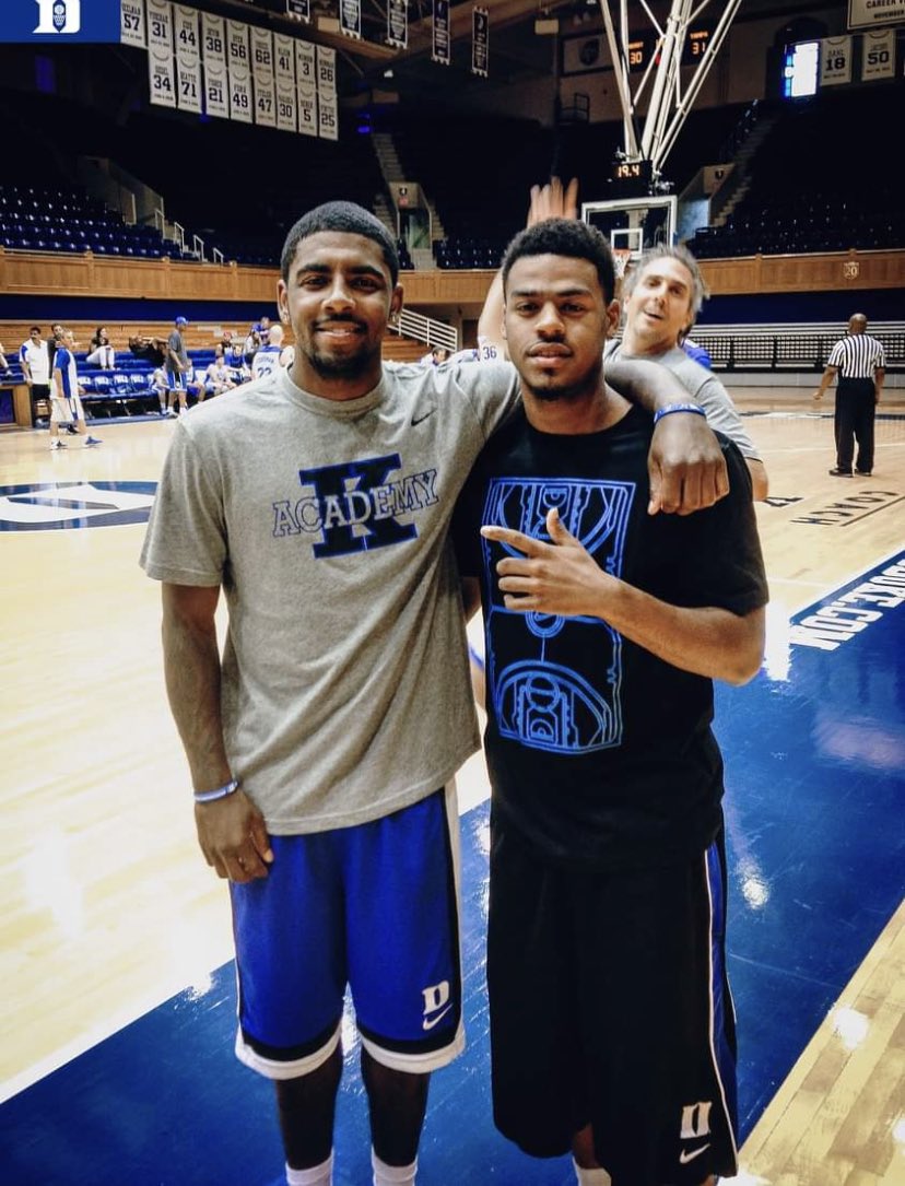 DukeBlueUpdates's tweet photo. Happy Birthday to some legends!!! 🎂🎂 @KyrieIrving @QCook323 https://t.co/MiJfdC0Zs7
