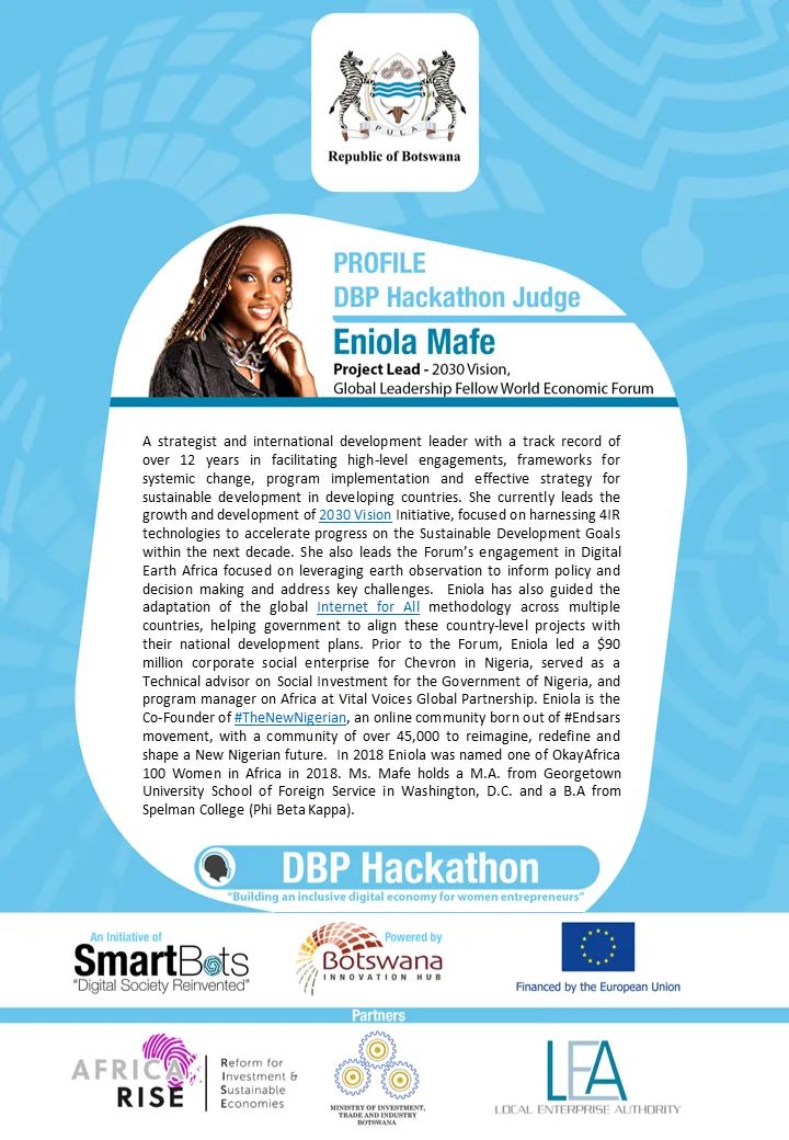 Meet the DBP Hackathon Judges! 6 days to go