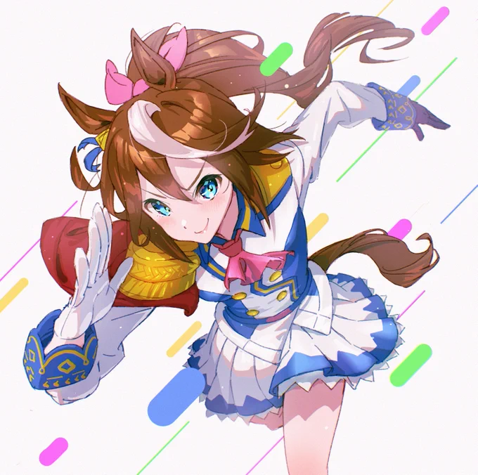 トウカイテイオー描きました!
キラキラ眼の練習も兼ねて
#トウカイテイオー 
#ウマ娘 
#絵描きさんと繋がりたい 