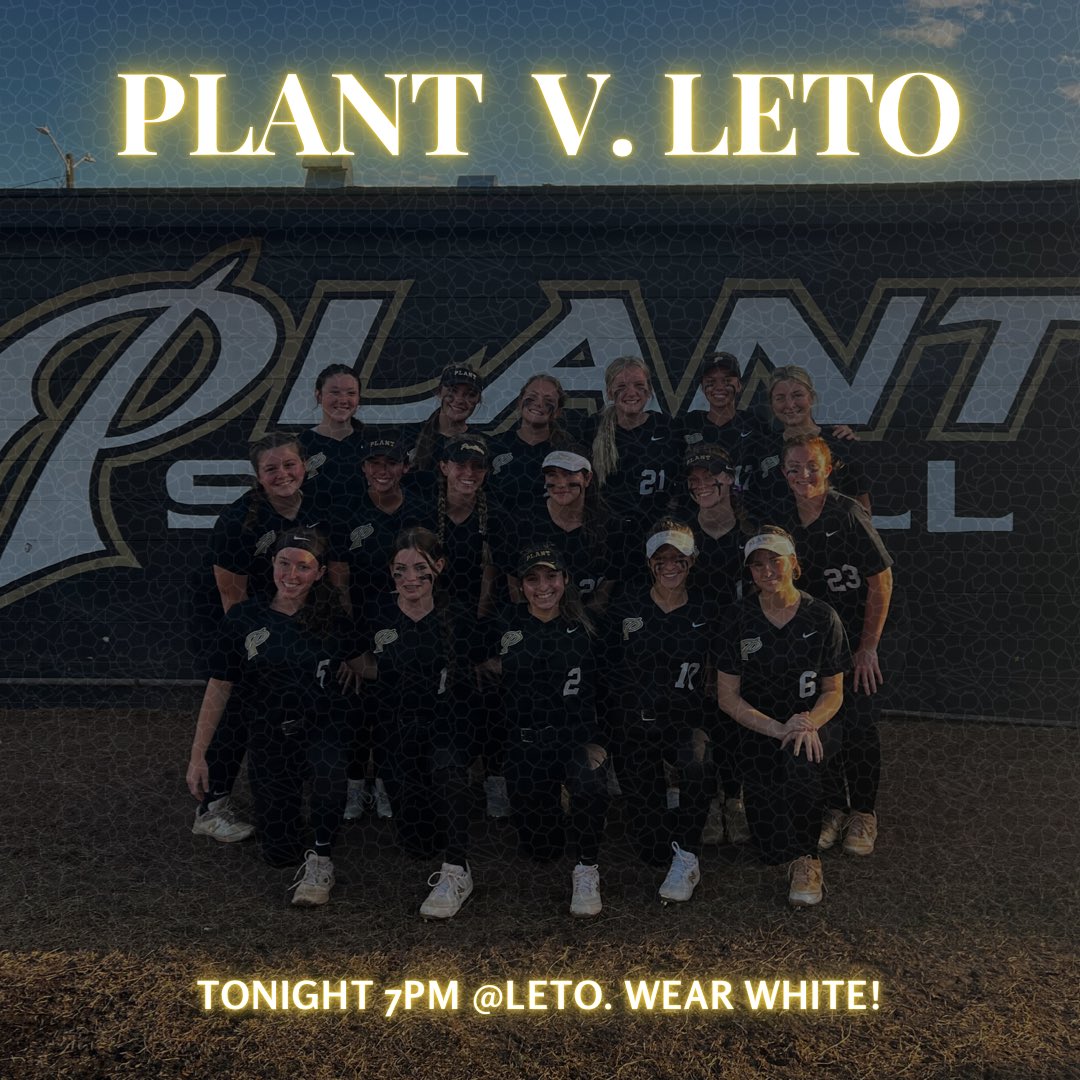 Emily (@emily_azevedo__) on Twitter photo Plant softball if going up against Leto tonight @7!! Support Plant softball by wearing white. <a href="/mrsjenisegorman/">Dr. Jenise Gorman</a> #phssocialmedia Plant softball if going up against Leto tonight @7!! Support Plant softball by wearing white. <a href="/mrsjenisegorman/">Dr. Jenise Gorman</a> #phssocialmedia