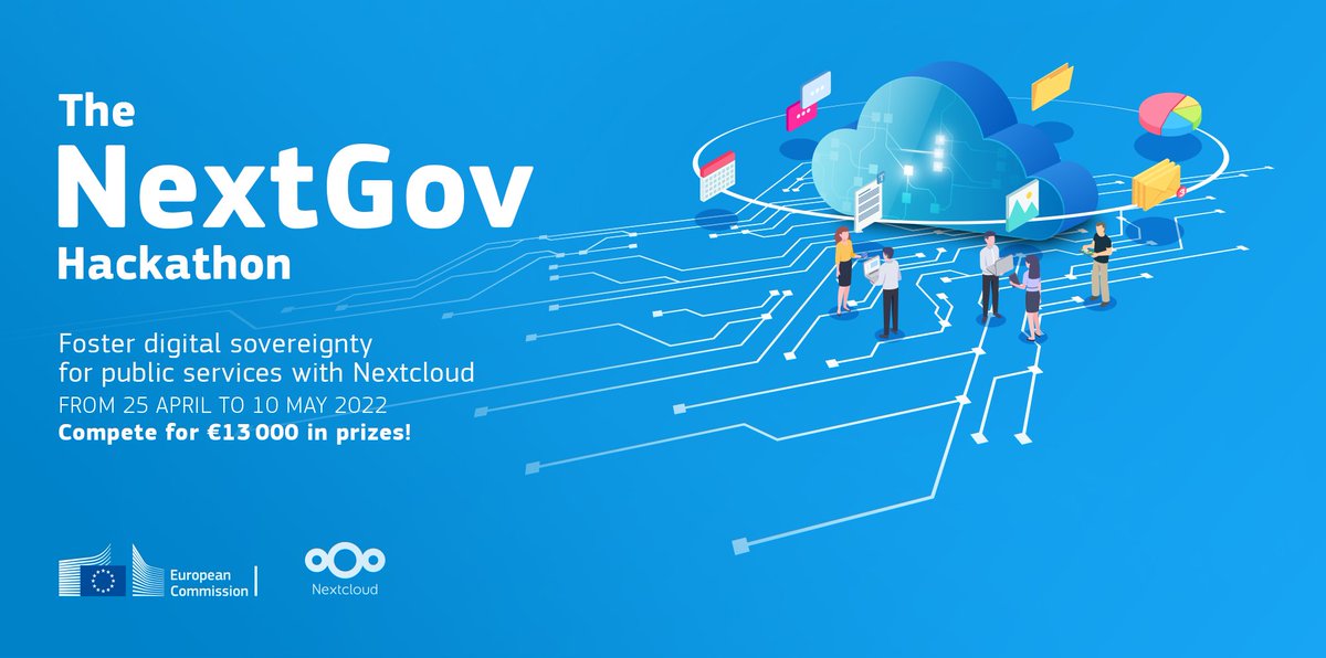 EU_DIGIT's tweet photo. Ethical #Hackers, we have a challenge for you!👩💻🧑💻
Register to our #opensource NexGov online #hackathon - featuring @Nextclouders
Learn more👉https://t.co/4WZ5hPK0HR
🏅Cash prizes from 500€ to 5000€
#opensource #Nexcloud #OSS #happyhacking https://t.co/lwBCxMMkRB