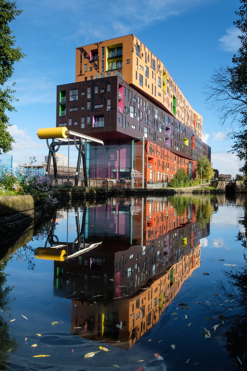 One from my archives! The Chips Building - New Islington (Ancoats) #Manchester #Architecture #ashtoncanal #UrbanSplash #Reflection #Canal #Ancoats @Grindrod picture taken in Oct 2016