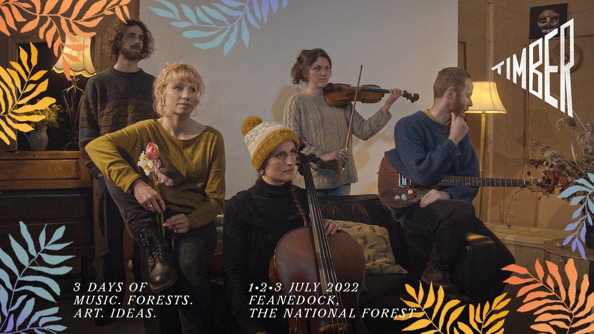 Here to soothe our souls, it's @folkatronsesh! They’ll be bringing us haunting songs and irresistible tunes on fiddle, cello, guitar, voices and electronics. 🎻 Have a listen & read more >> timberfestival.org.uk/eyrie-stage/fo… #Timber2022 #TimberFestival