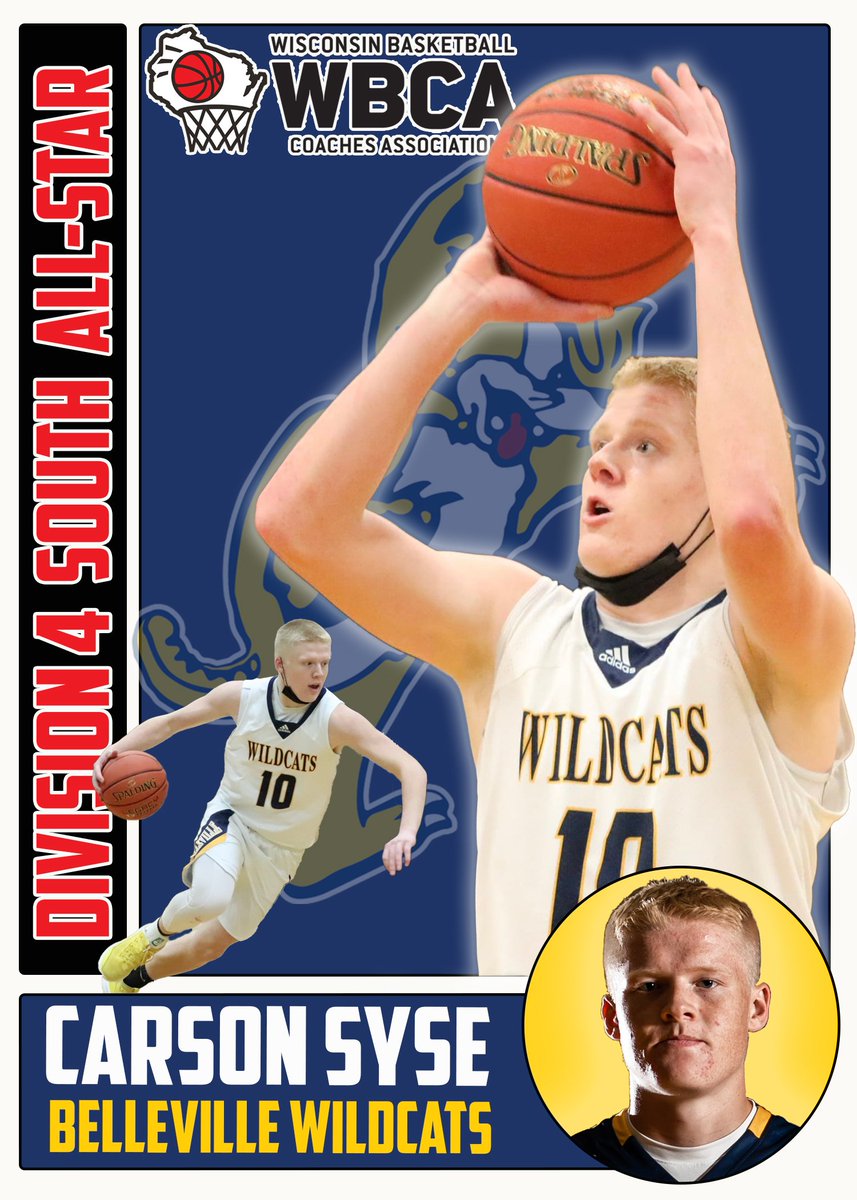 BellevilleBBall's tweet photo. Congratulations to @CarsonSyse for being selected to play in the WBCA Division 4 All-Star game #WildcatPride https://t.co/Oeo5c5u2EK