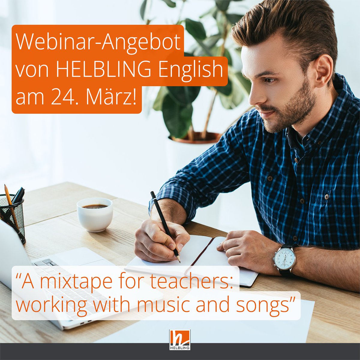 helbling_at's tweet photo. 💻 Webinar | A mixtape for teachers: working with music &amp; songs 

📅 24. März, 17:00 Uhr

➡️ Register here: https://t.co/1FWYeecpjW

#helbling #webinar #fortbildung #englischunterricht #deutschunterricht #twitterlehrerzimmer https://t.co/xUyd6lzLSN