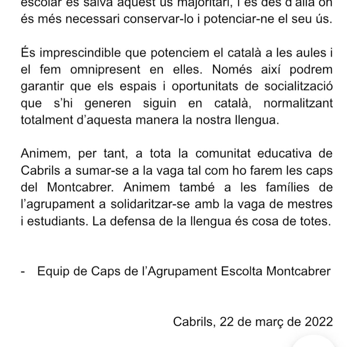AE_Montcabrer's tweet photo. 📣 EL MONTCABRER, AMB EL CATALÀ A L’ESCOLA 📣 https://t.co/hj8nUElpCx
