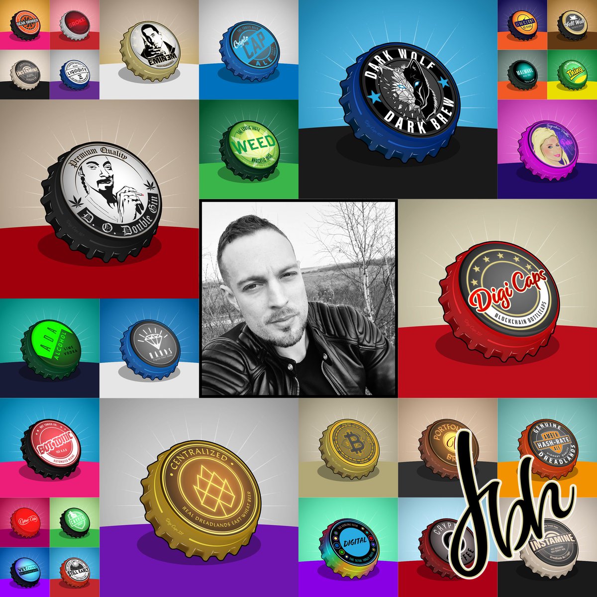 Hello #NFTCommunity, I'm Jack, the man officially behind Digi Caps, a 37 year old dude from London, England.

I'd like to tell you more about myself (the artist and creator) and why I chose to make this #NFT project

Please read on...
