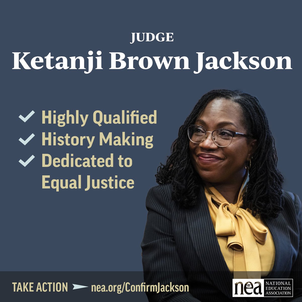 ✅  A top graduate from Harvard College &amp; Harvard Law School 
✅  Decades of judicial and public service experience  
✅  8 years as a Judge on the D.C. District Court  
✅  A year on the D.C. Circuit Court 

Judge Ketanji Brown Jackson has the credentials. #ConfirmJackson