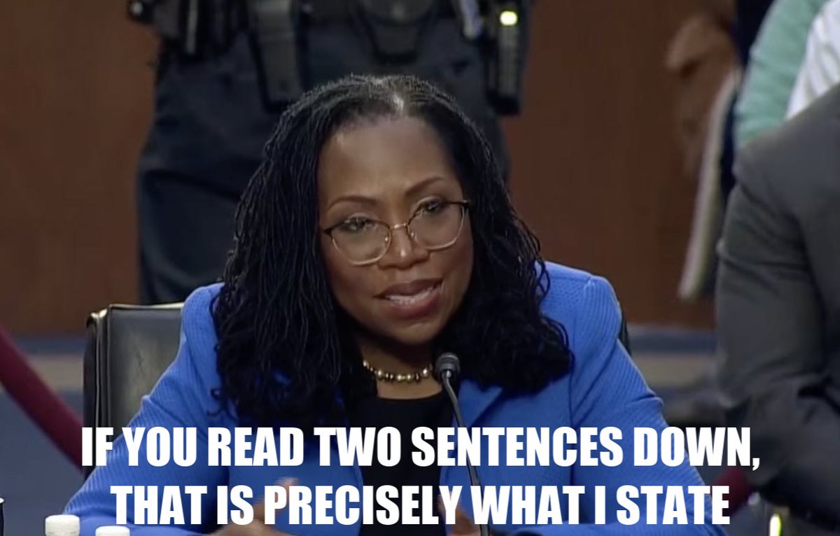 erykapeskin's tweet photo. I made a thing, because this moment was beautiful. 

Low key would like to know Thom's verbal SAT scores, specifically his reading comp scores. 

#KBJconfirmation https://t.co/4KxFLakvZ0