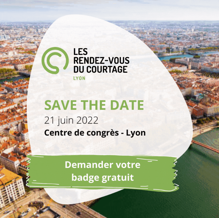 Courtiers, participez à la 2ème edition des Rendez-vous du Courtage de Lyon ! Au programme : 60 fournisseurs de produits d’assurance, conférences, espace assurtechs…
📅 RDV le Mardi 21 Juin au Centre de Congrès à Lyon.
👉 Inscrivez-vous vite : urlz.fr/hMPM 
#courtage