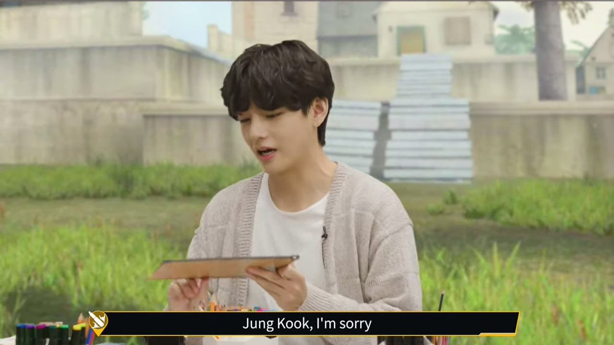 wintertaekook's tweet photo. Tenían que calificarlo del uno al cinco y Taehyung...

🐻: Jungkook, lo siento 
🐻: Solo pude dibujar esta cantidad de estrellas

Como siempre best jungkookista 💜 https://t.co/Db68GosaUR