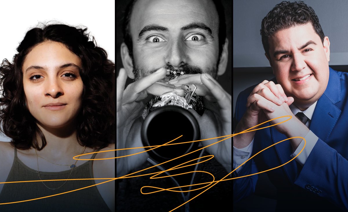 OSL’s Virtual Free School Concerts are coming back on Tuesday, May 3! 🎼 Hosted by <a href="/AyaAzizArt/">Aya Aziz</a> and conducted by <a href="/TitoConductor/">Tito Muñoz</a>, The Sounds Around Us is an interactive concert designed for K-12 audiences featuring <a href="/kinanazmeh/">kinan azmeh</a>. Register your class here: bit.ly/oslfsc