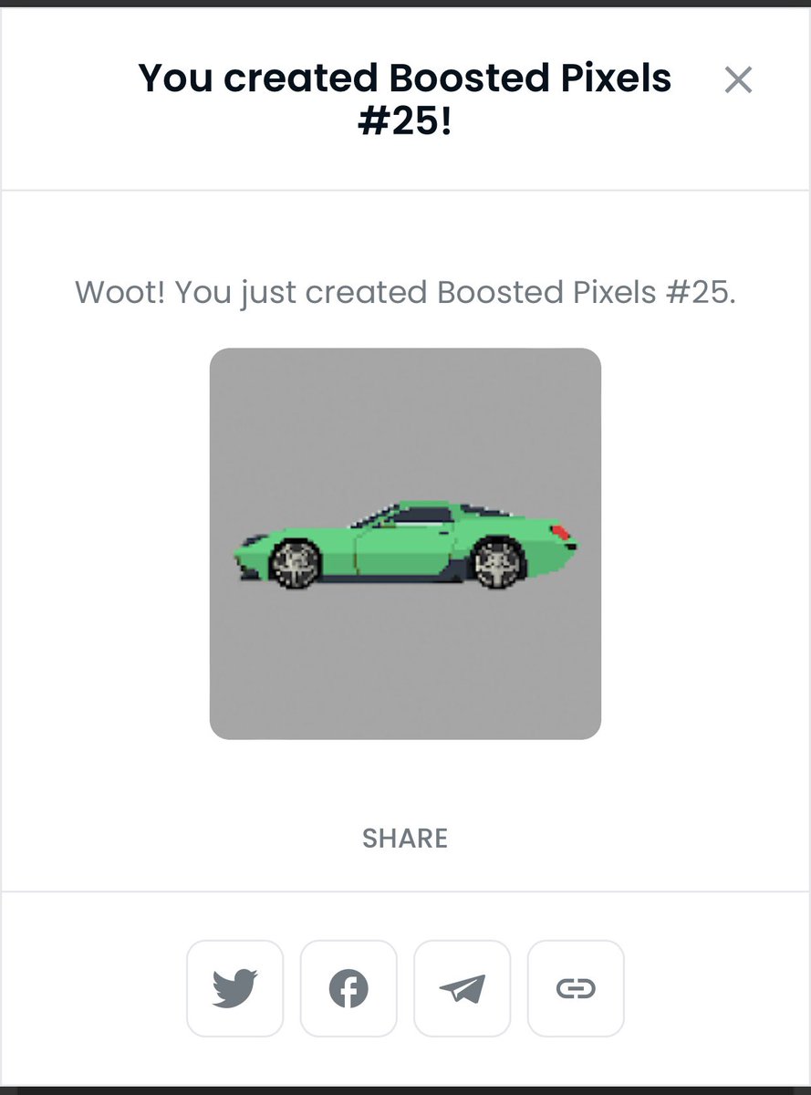 BoostedPixels's tweet photo. Boosted Pixels #25 has been added to the collection.  Floor price at 0.003 ETH #PolygonNetwork https://t.co/BAew6bHFis #nft #NFTCommunity #NFTs #NFTCollection #NFTProject #NFTartist #nftart #NFTGame #nftcollectors #NFTcollectibles https://t.co/VLGLpoetiW