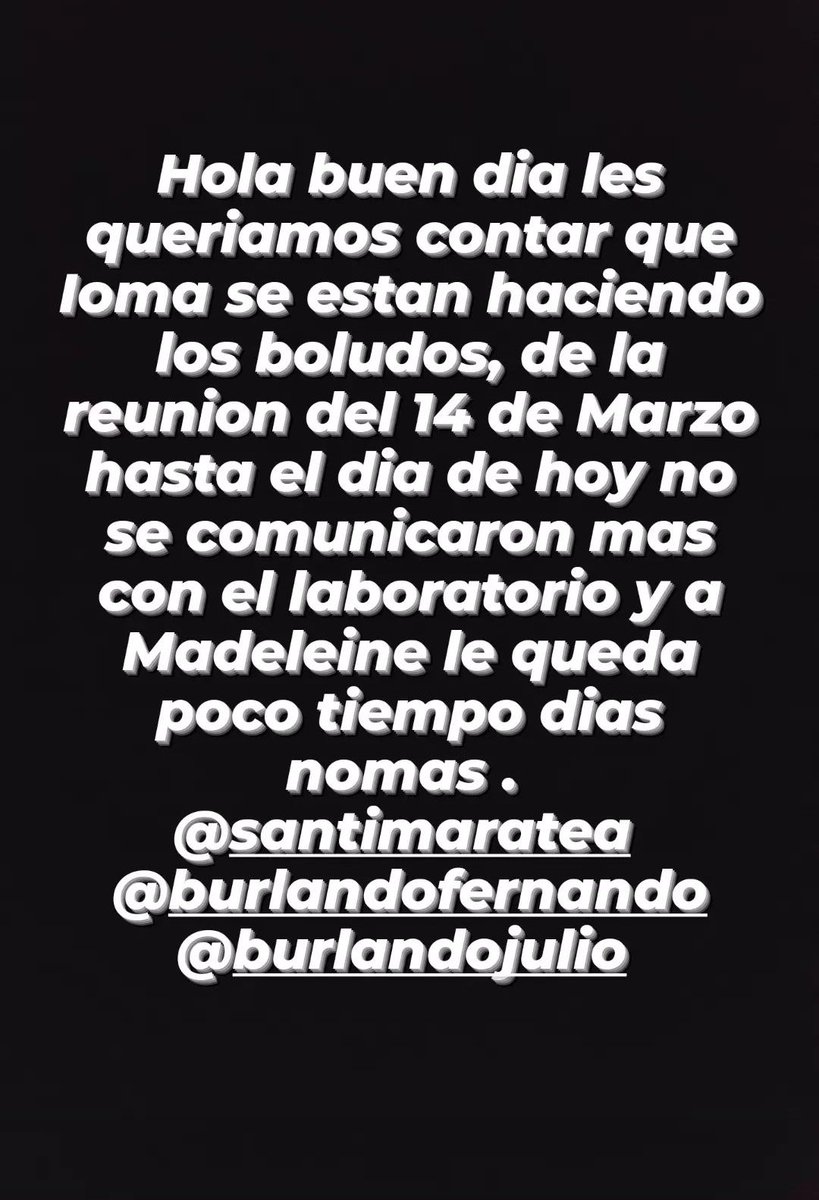 elbuzitodesanti's tweet photo. Que te pasa @IOMAgba ???
Mady está contra reloj, que parte no entendés??? Que impotencia ...😢
#todospormadeleine #santimaratea https://t.co/xmiaRtAvyu