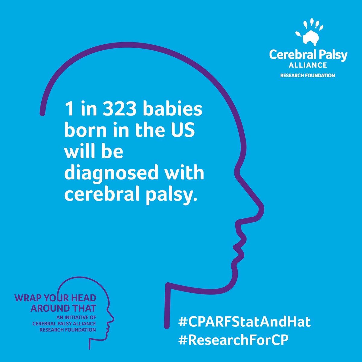 ResearchForCP's tweet photo. Today is 3.23. That’s why it’s the right day to share that 1 in 323 babies are diagnosed with #CP in the US. Wrap your head around that.
#CPARFStatAndHat #ResearchForCP #CerebralPalsy #BrainInjury #Neurodevelopment #EarlyIntervention #EarlyDetection #Preemie #NICU https://t.co/HACwehe5RJ