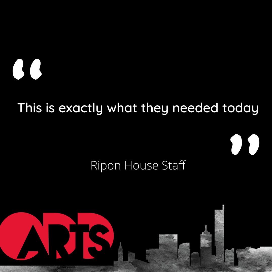 OddArtsUK's tweet photo. ☺️LOVELY•FEEDBACK☺️ from @riponhouseleeds we are so glad participants are happy that we’re there, what a great group! 🙌🏽 #oddarts #CCR @ace_thenorth @OneMcr #doylycartecharitabletrust #CreativeCommunityResettlement https://t.co/NfbgaMXAO3