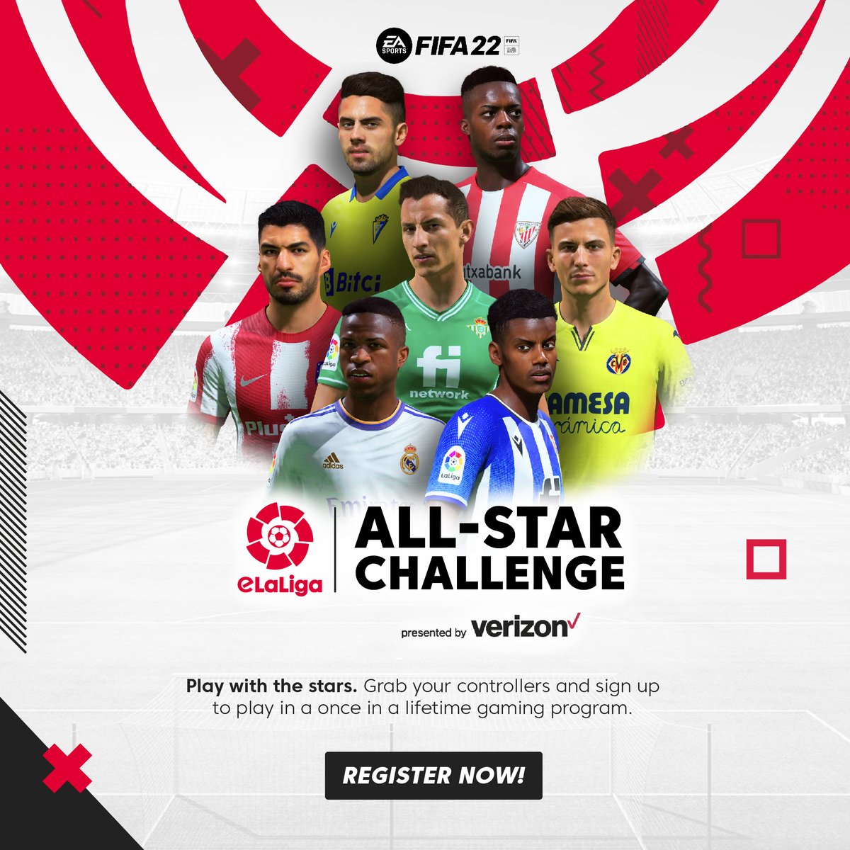 🚨 The registration for the eLaLiga All-Star Challenge is closing soon!🚨 

Want the chance to play @EASPORTSFIFA against <a href="/DiegoLainez10/">Diego Lainez Leyva</a>, win up to $1,000, and a trip to Spain?  ✈️

Sign up by Friday 3 PM PT! ⤵️  
bit.ly/36noIWN

#LaLigaAmerica #eLaLiga