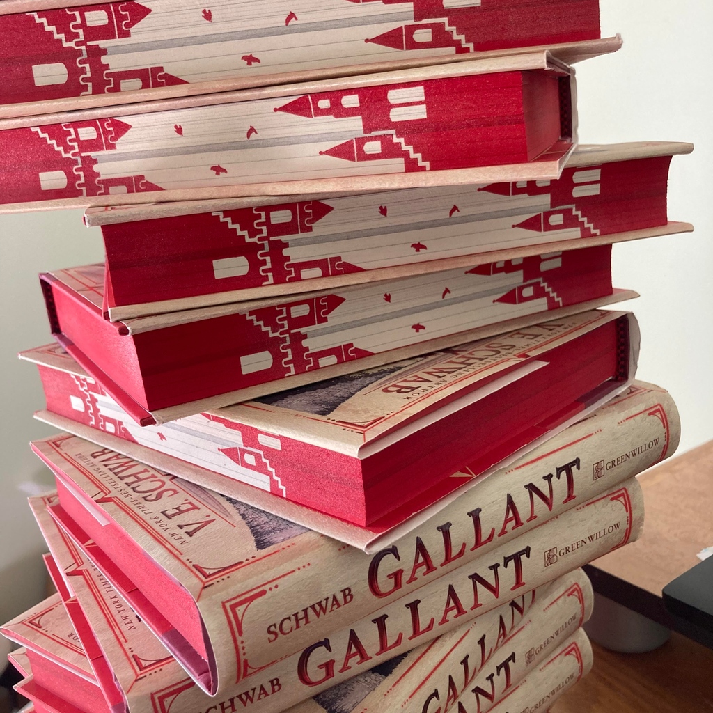 Have you seen these sparkly gorgeous editions of @veschwab's new book, Gallant, yet? caitlinsangster.com/shop