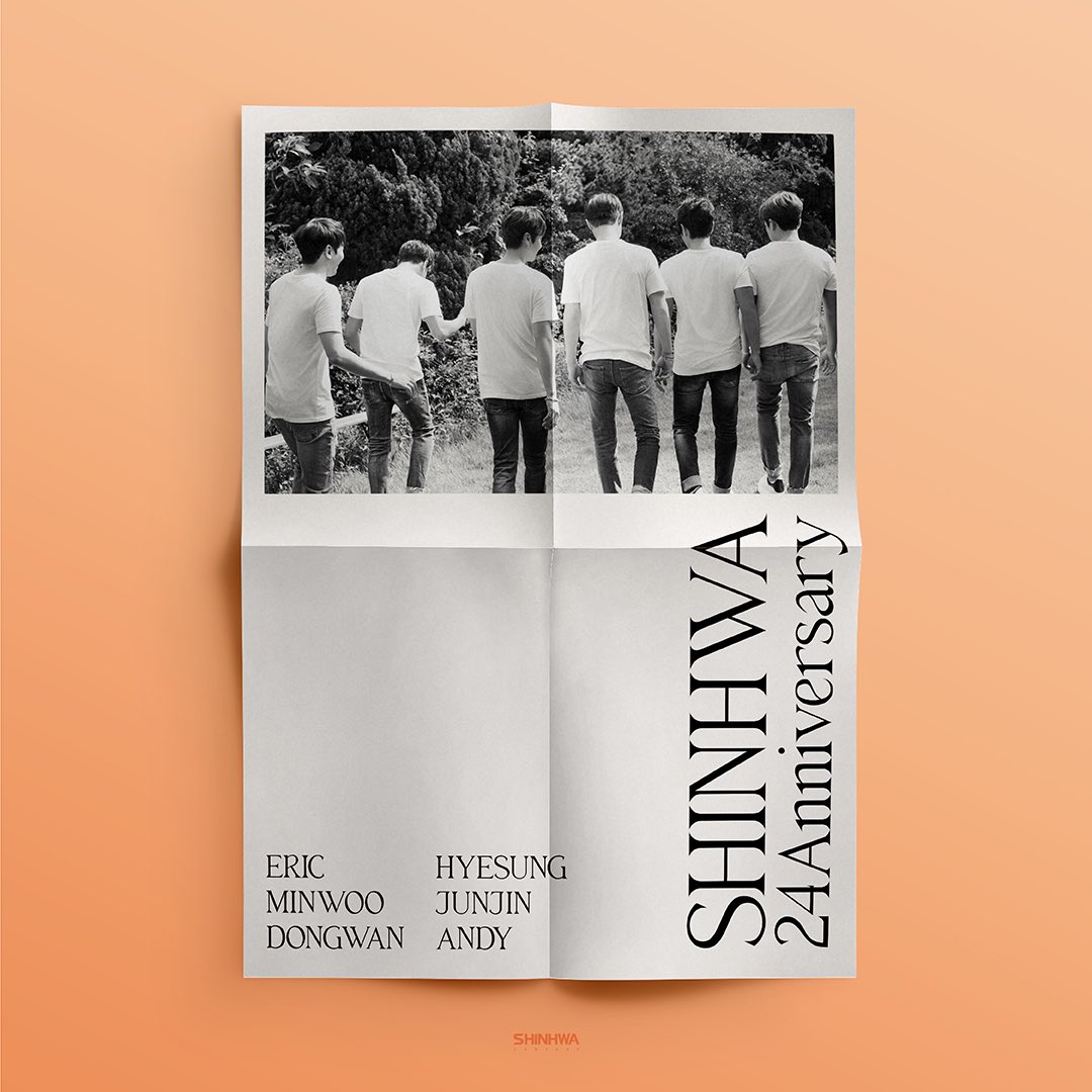 ShinhwaCompany's tweet photo. SHINHWA 24TH ANNIVERSARY 🧡
신화 데뷔 24주년을 축하합니다🎉

#신화 #SHINHWA
#SHINHWA_24TH_ANNIVERSARY #신화24주년
#신화창조 #SHINHWA_CHANGJO
#에릭 #이민우 #김동완 #신혜성 #전진 #앤디 https://t.co/6gqrbjfTDO