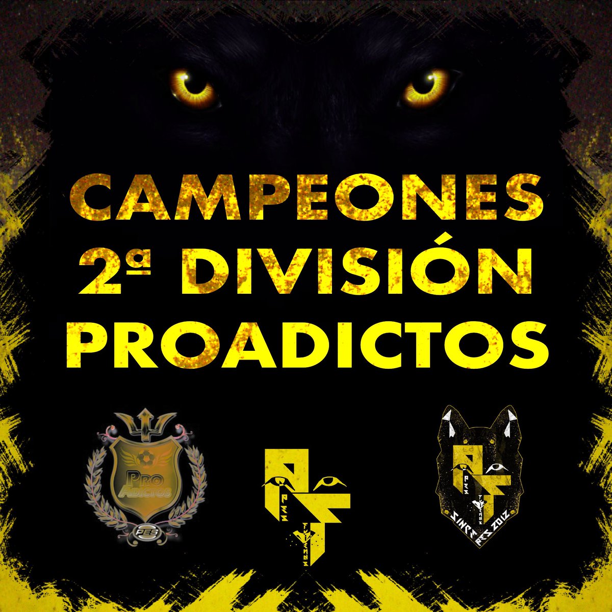 PesFriends's tweet photo. Campeones y ascenso directo en nuestra primera participación en esta muy bien organizada liga de @ProAdictos .

Un pequeño título más a las vitrinas, y esta misma semana pueden llegar más. 

AAUUUU!! https://t.co/RN0rsjgByY