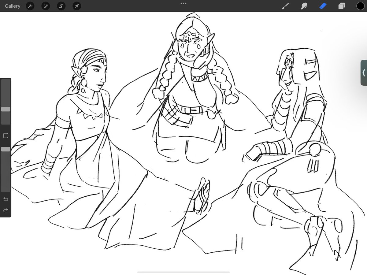 What if I drew my zeldas hanging out. Can't stop me