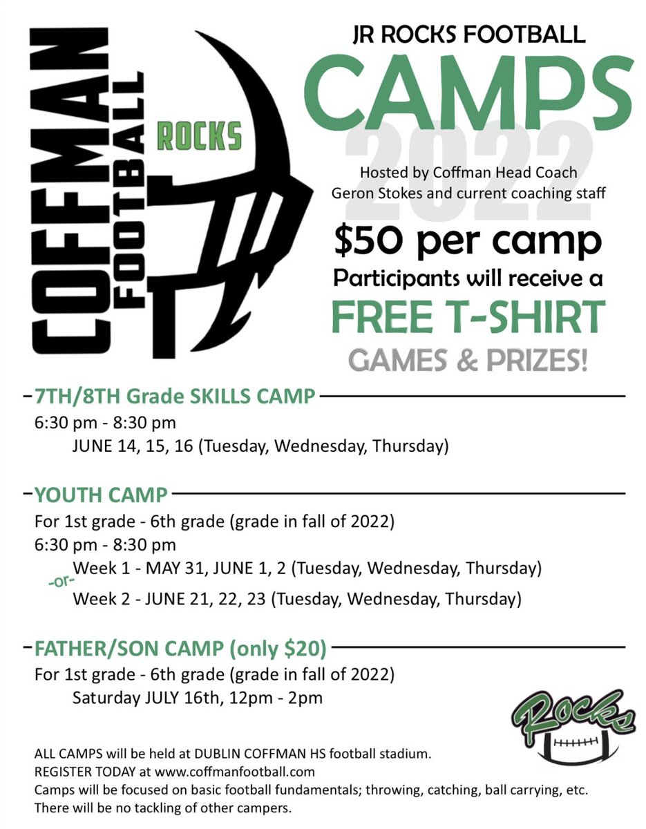 coffmanfootball's tweet image. Attention future Rocks!! #relentless