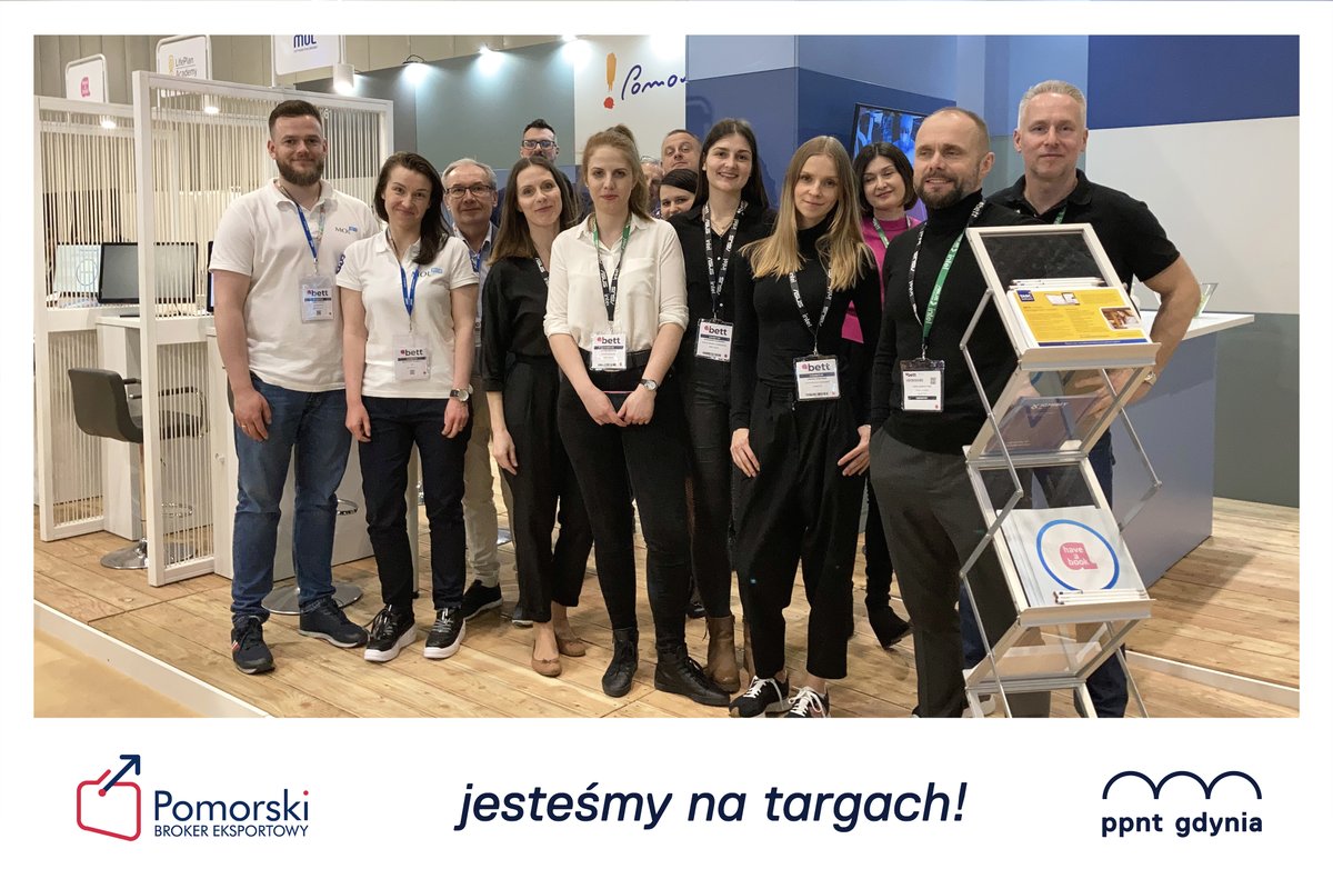 PPNT_Gdynia's tweet image. #TARGI 🇬🇧 @Bett_show i nasze zdjęcie ze stoiska #NK61. Jeżeli jesteście na miejscu, koniecznie nas odwiedźcie! Jesteśmy razem z:

▪️ #HaveaBook
▪️ @msmstudio
▪️ #MOL Sp. z o.o.
▪️ @_ignibit 
▪️ Fundacja @MarekKaminski
_____
Wyjazd organizowany w ramach projektu @eksportpomorski.