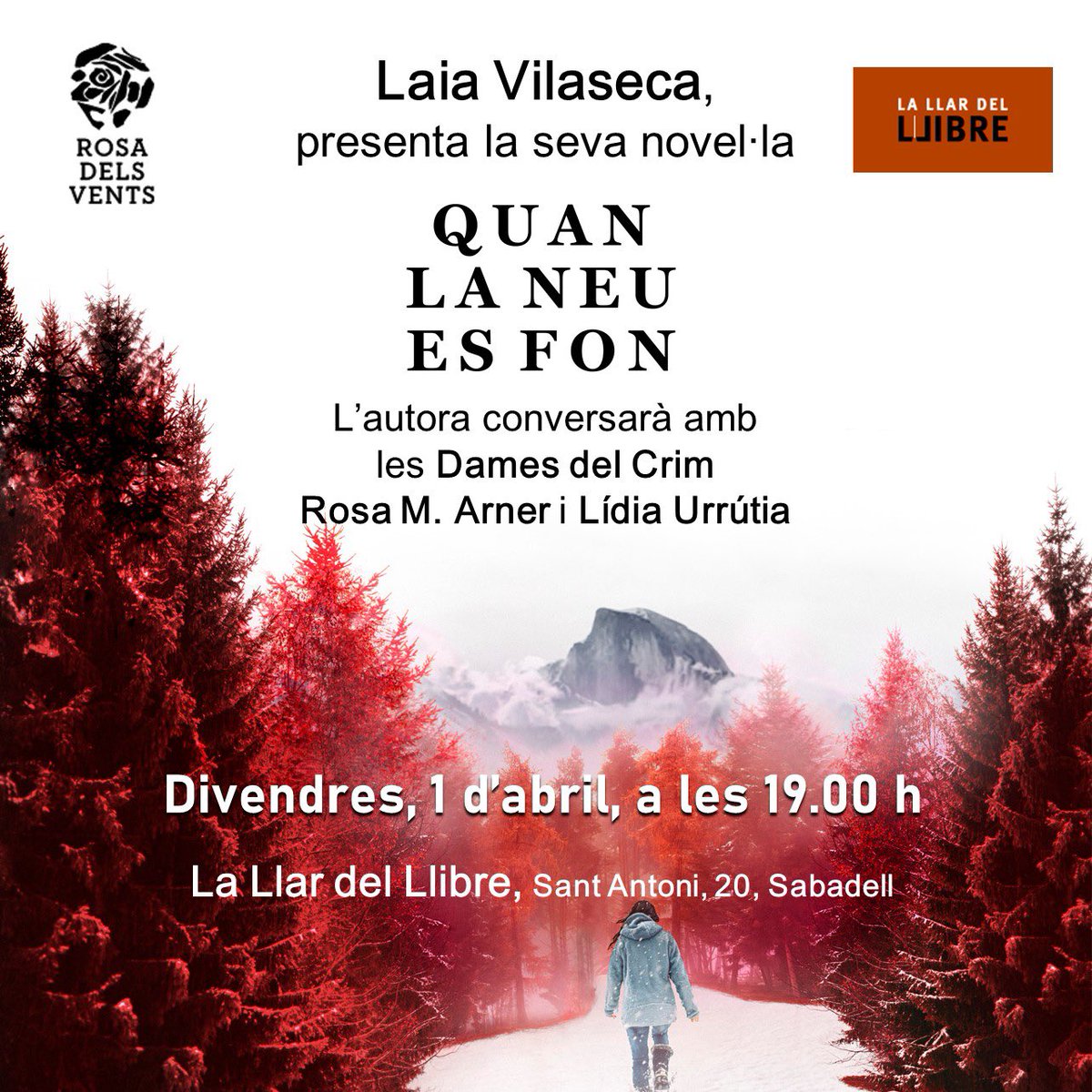 LaiaVilaseca's tweet photo. Comencem presentacions de #Quanlaneuesfon! La primera serà la setmana que ve amb les fantàstiques @DamesdelCrim a la @LaLlardelLlibre a Sabadell👏🏼👏🏼👏🏼Us hi esperem! 👇🏽👇🏽👇🏽 https://t.co/E7U4mm2TQZ