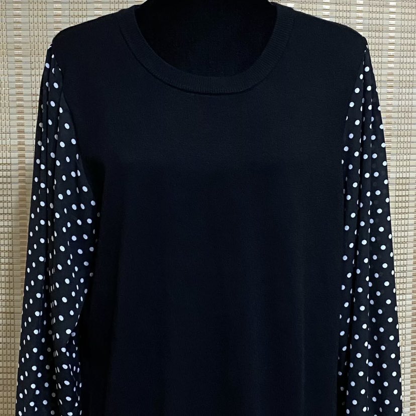 oceanic0817's tweet photo. New item in Oceanic’s Attic!
Adrianna Papell Polka Dot Printed Woven Sleeve Twofer Womens Size XL $62.99 or best offer
#ebayseller #PolkaDot 

https://t.co/T7Gdpvtfsd https://t.co/cpd7ODza6t
