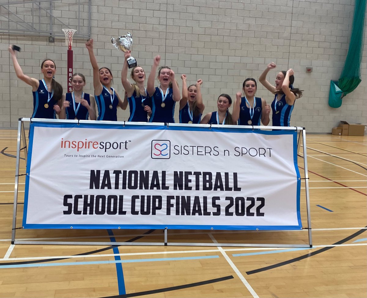 NCpedept's tweet photo. Under 15 SnS National Schools Champions! What an unbelievable game, beating Hurstpierpoint 58-21. We are so proud of this incredible team! Thank you @sistersnsport for such a brilliant day. https://t.co/21nFc4LYk2