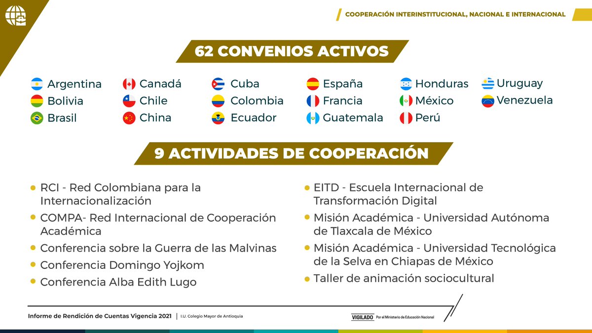 IUColmayor's tweet photo. 👉🤩🌎Estamos comprometidos con el reconocimiento de nuestra U a nivel nacional e internacional. Conéctate a la transmisión https://t.co/gjIyTlm2M8 #RendiCuentas2021 #Colmayor https://t.co/rbcZCPxz5O