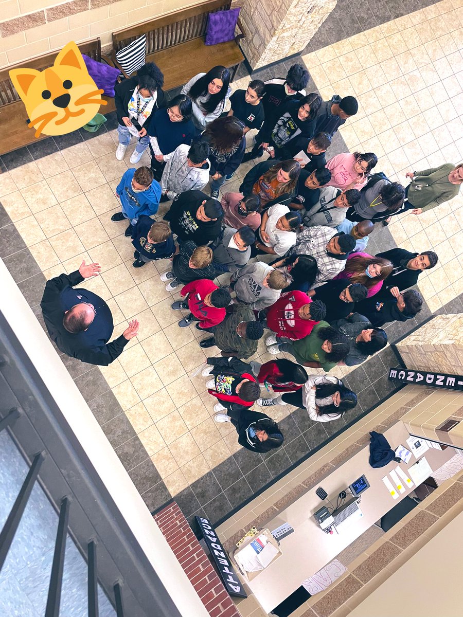 There’s herding cats and then there’s herding brand new students for a group picture in the yearbook. Goal is to welcome our new Chargers and give them a spot in our time capsule. We did it this morning! <a href="/LeamanJH/">Leaman Junior High</a>  <a href="/BalfourYB/">Balfour Yearbooks</a>