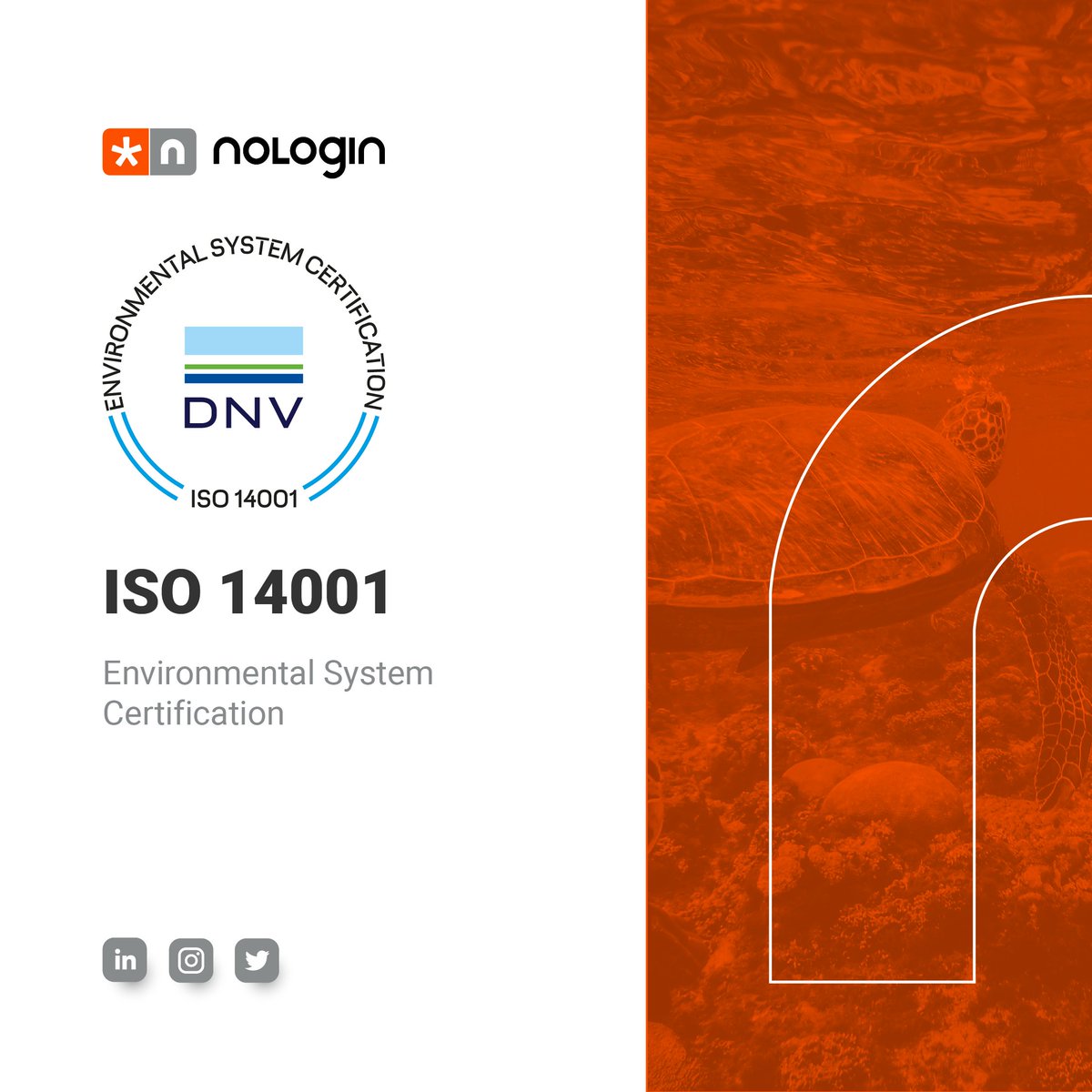 🌱 #Nologin cuenta con la certificación #ISO14001 de Sistemas de Gestión Ambiental, que pone en valor nuestro compromiso con el #medioambiente 

🌐 nologin.es/es/certificati…