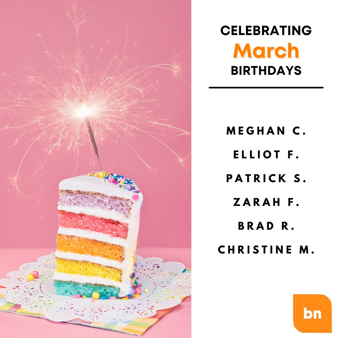 brandnetworks's tweet photo. Join us in celebrating our team's March Birthdays! Wishing you all a year of fun-filled adventures. #HappyBirthday #TeamBirthdays #BrandNetworks π https://t.co/y6VBycv8lp