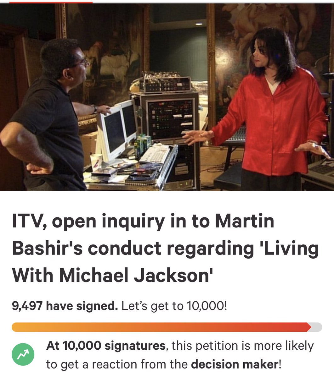 chisengamusic's tweet image. How many @michaeljackson fans do we have in the house? Only 503 more signatures left. This should be an overnight job. Please sign the petition.
Please Sign Here: change.org/p/sir-peter-ba…

#MichaelJackson #MartinBashir #Mj #KingOfPop #Jackson
