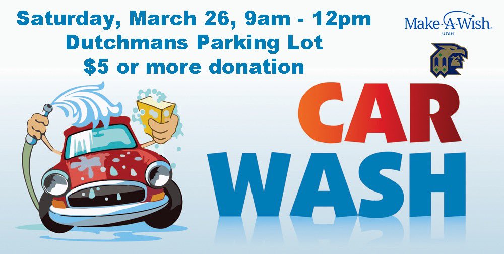 Make sure to come to the car wash THIS SATURDAY between 9 am- 12 pm in the Dutchman’s parking lot! All donations go to Kyle for Make a Wish Week!