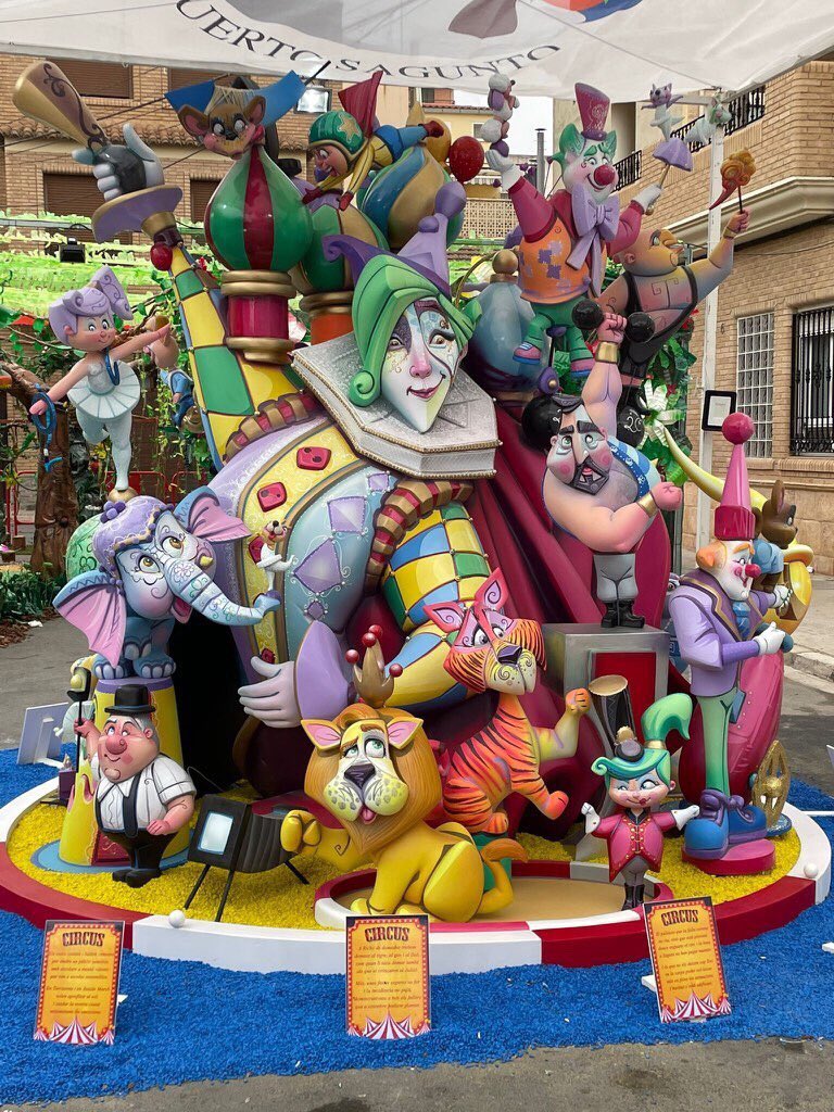 Falla infantil 2022 de la Falla Plaza Rodrigo de Sagunto, obra de Sergio Gómez y 2 premio de la Sección Especial. #Fallas2022
