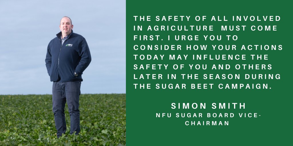 🛑<a href="/sjsmithfarms/">Simon Smith</a> shares his top tips for staying safe 🛑as part of the spring health and safety campaign launched between <a href="/NFUSugar/">NFU Sugar</a> &amp; <a href="/BritishSugar/">British Sugar</a>. Read them here: nfuonline.com/updates-and-in…