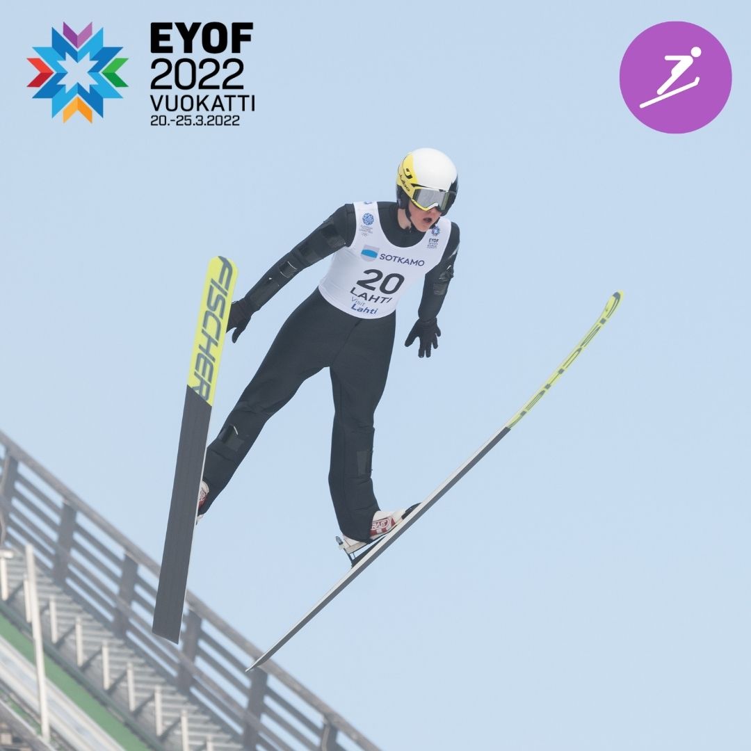 First Round down in the Boys Ski Jump
Here’s the top 3 going in to the second round
1⃣ Jonas Schuster
2⃣ Jan Habdas
3⃣ Maksim Bartolj
#EYOFVuokatti2022 #EYOF #EOC #InspiringSportInEurope #ReadyToShine #lahti