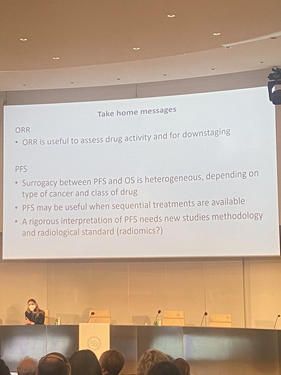 OS, ORR or PFS? Great presentation by Prof. Cammà at AISF annual meeting 2022 #AISFmeeting  #LiverTwitter  #IL 2022 #aisffegato #promiseunipaHCC