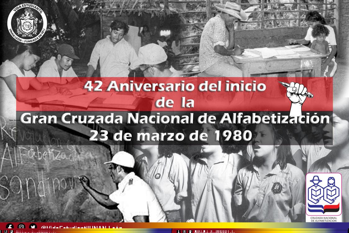 23 de #Marzo // 𝟰𝟮 𝗔𝗻𝗶𝘃𝗲𝗿𝘀𝗮𝗿𝗶𝗼 𝗱𝗲𝗹 𝗜𝗻𝗶𝗰𝗶𝗼 𝗱𝗲 𝗹𝗮 𝗚𝗿𝗮𝗻 𝗖𝗿𝘂𝘇𝗮𝗱𝗮 𝗡𝗮𝗰𝗶𝗼𝗻𝗮𝗹 𝗱𝗲 𝗔𝗹𝗳𝗮𝗯𝗲𝘁𝗶𝘇𝗮𝗰𝗶ó𝗻 ✍️🏻📚❤🖤

#VidaEstudiantil