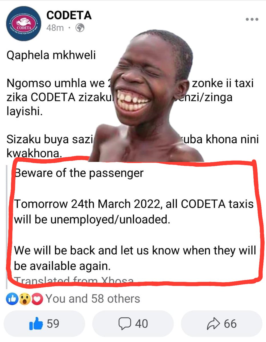 Mxwillia_58's tweet image. #CODETA google translator can't keep up with Khayelitsha CODETA deep isiXhosa language. 
Google broke the language, this a living proof that CODETA is a hardcore 5h!T😆😆😆

"Beware of the passenger" I'm dead!!