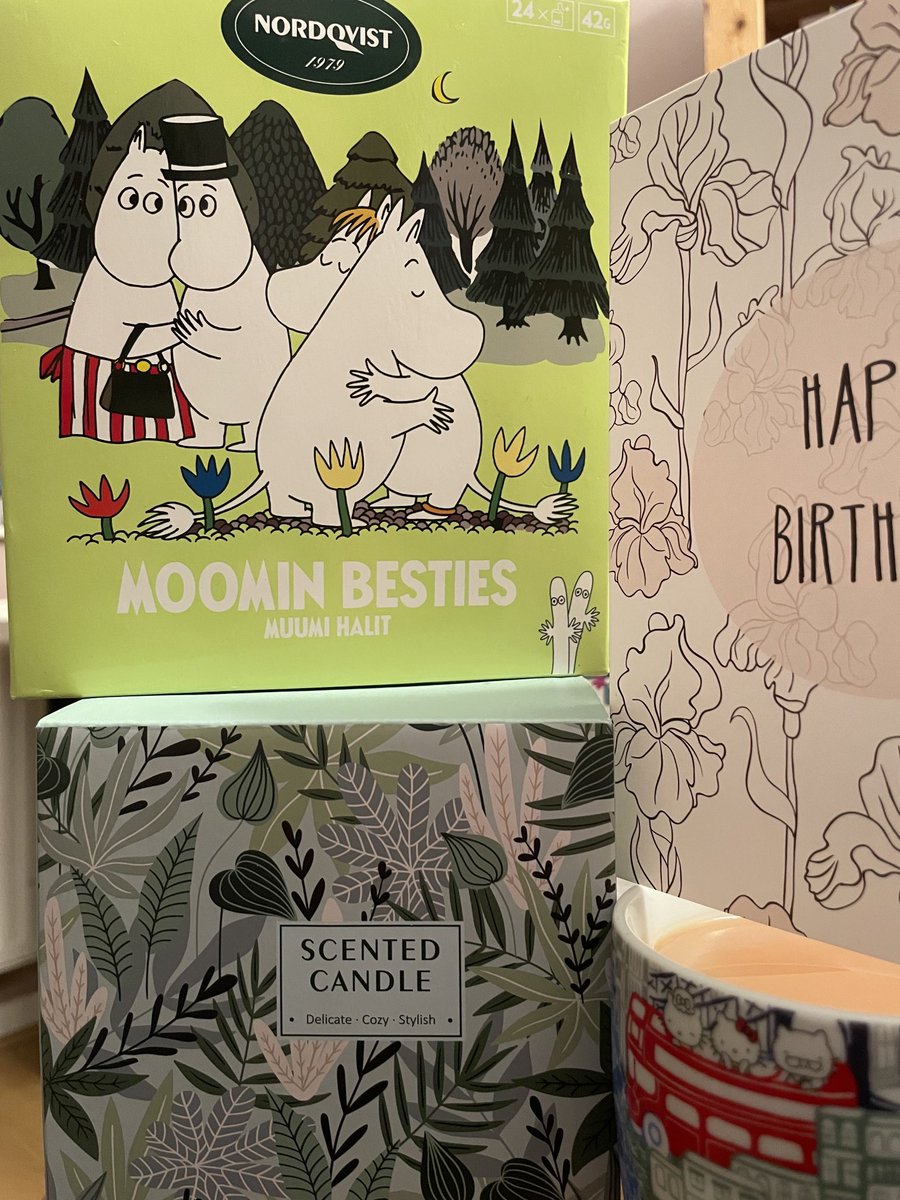 catchpole75's tweet photo. Belated birthday business via work from my dear friend Amy. The candle description is almost like how you would describe me … 🤣🤣 #howapt #moominlove https://t.co/lNgpua9q9R