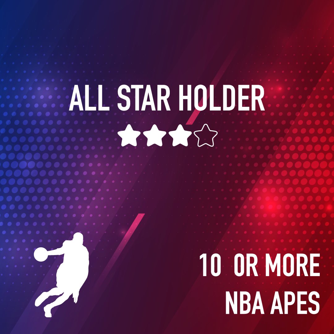 apesports_nft's tweet photo. Which role do you have? 🧐

⭐️Rookie Holder : If you have 1 or more NBA APE
⭐️⭐️Mvp Holder: If you have 3 or more NBA APE
⭐️⭐️⭐️All Stars Holder: If you have 10 or more NBA APEs
⭐️⭐️⭐️⭐️Legend Holder : If you have 20 or more NBA APEs

 #nftprojects #apenbanft #nftweets https://t.co/EZ018BKGEj