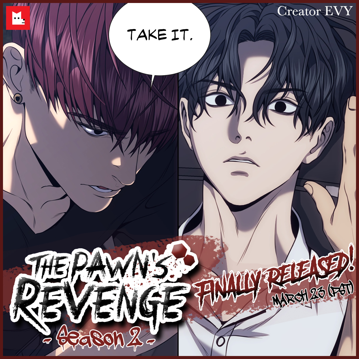 Can't wait for season 2! . . . Title: The Pawn's Revenge By: Evy Source:  lezhin.com . . . #thepawnsrevenge #evy #manhwa