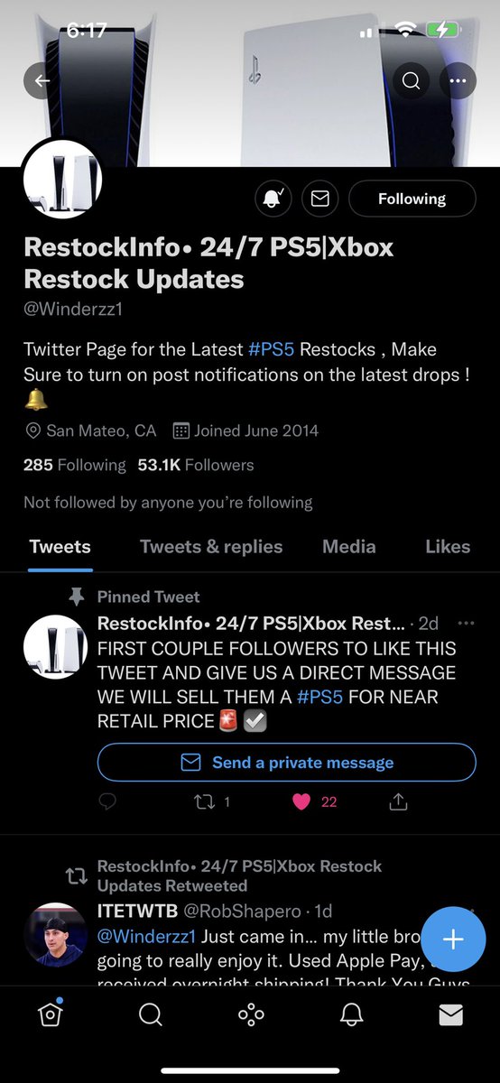 Fraudulent tweet media