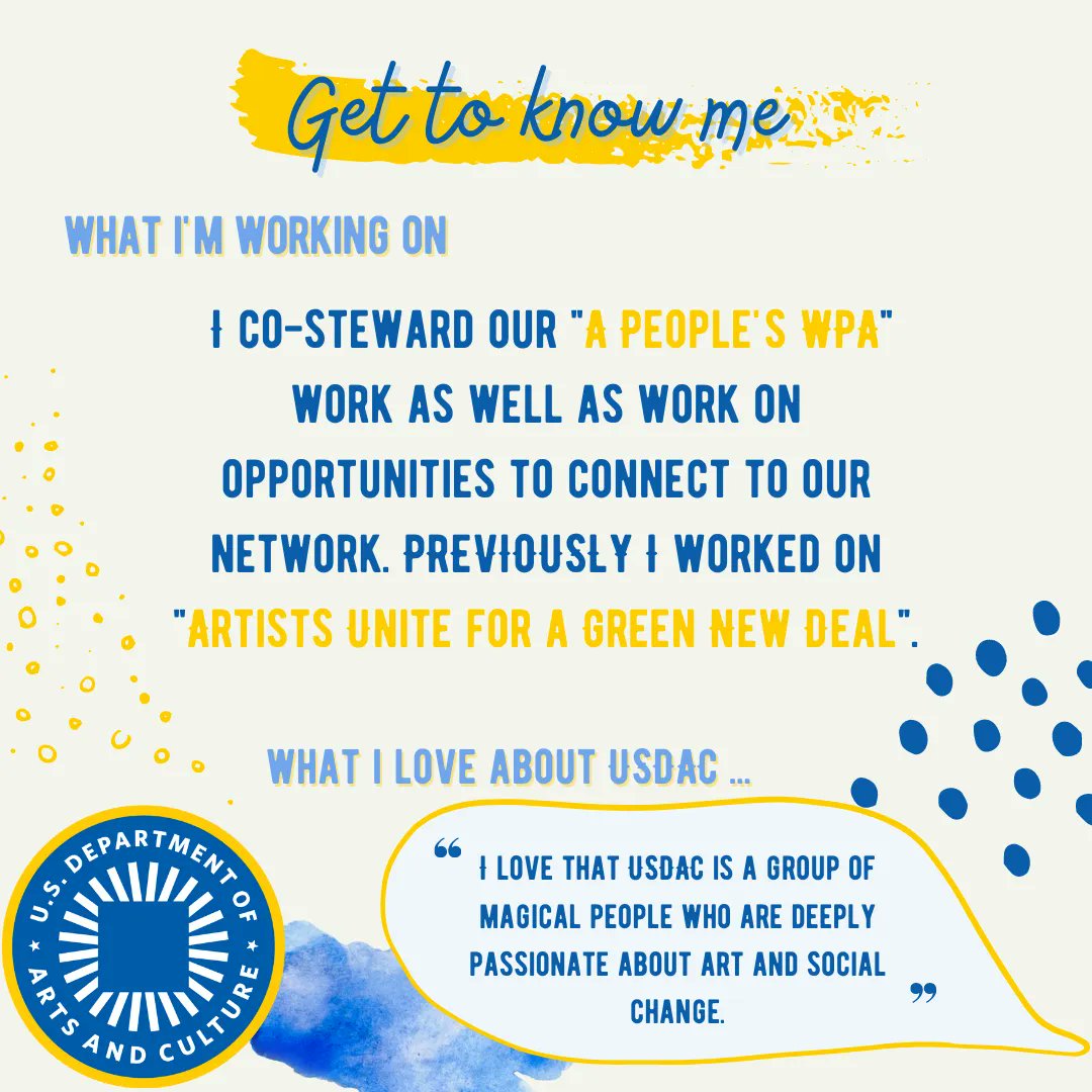 Delighted to introduce our first Staff Highlight with Carol Zou, Secretary of Intentional Community. Get to know the USDAC team every Wednesday! 💫